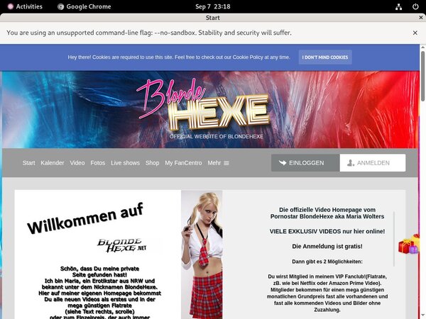 Blondehexe Web Site