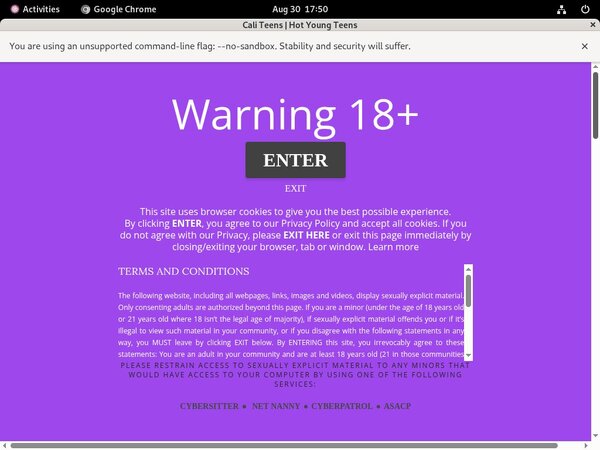 Cali Teens Account Membership