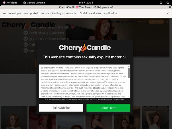 Cherry Candle Pay Pal Account