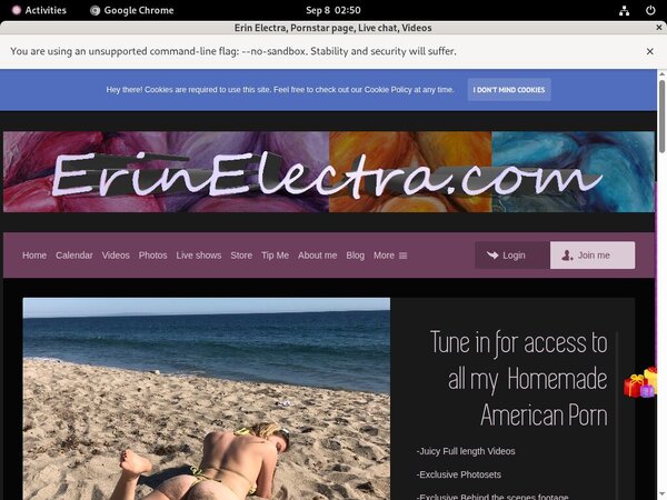 Create ErinElectra Account