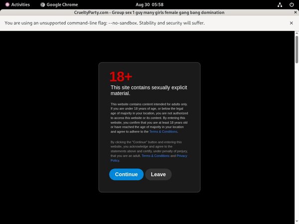 Cruelty Party Logins