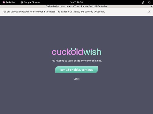 Cuckold Wish Premium Passwords