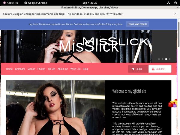 FindomMisSlick Free Logins
