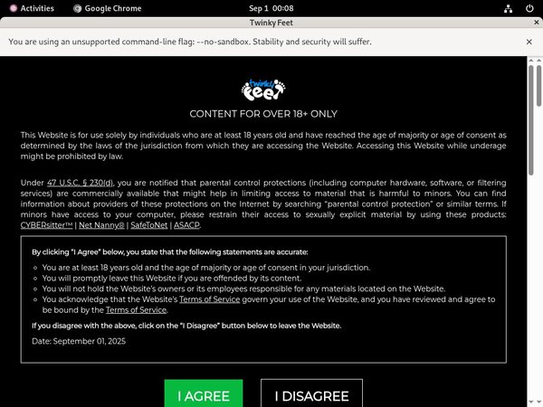 Free Feet Twinky Account