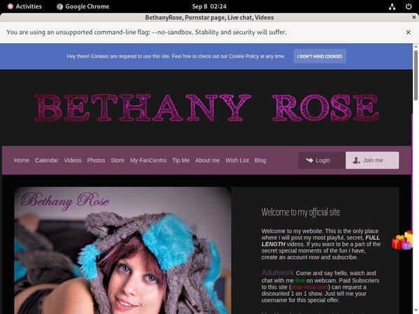 Get A Free BethanyRose Password
