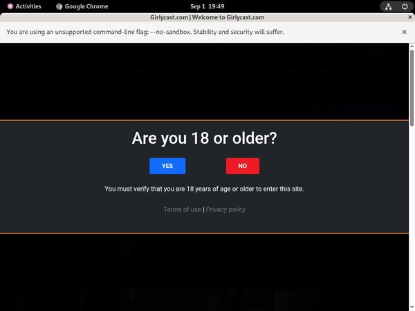 GirlyCast.com Passwort