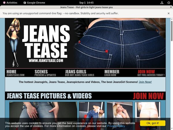 Jeanstease.com Trial Cost