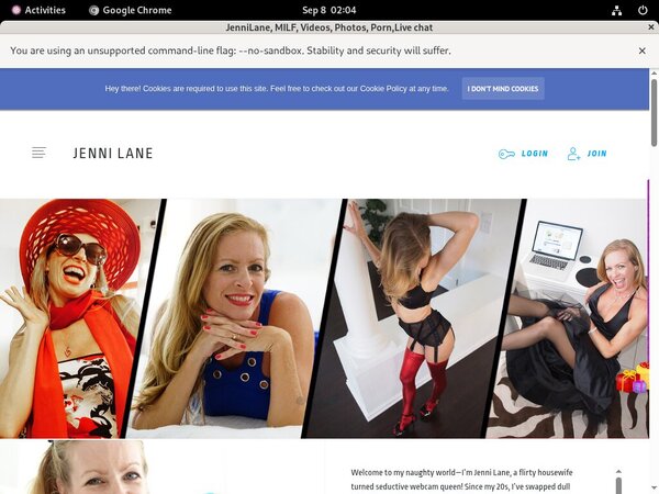 Jennilane.com Signup Form