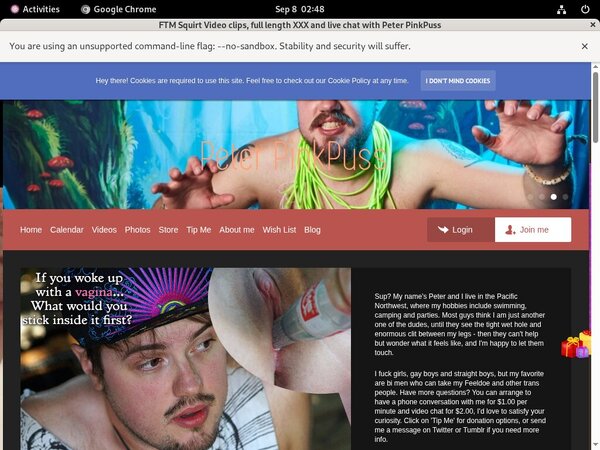 Logins For Peterpinkpuss