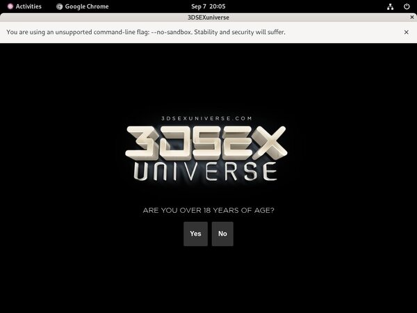 New 3D SexU Niverse Discount Offer