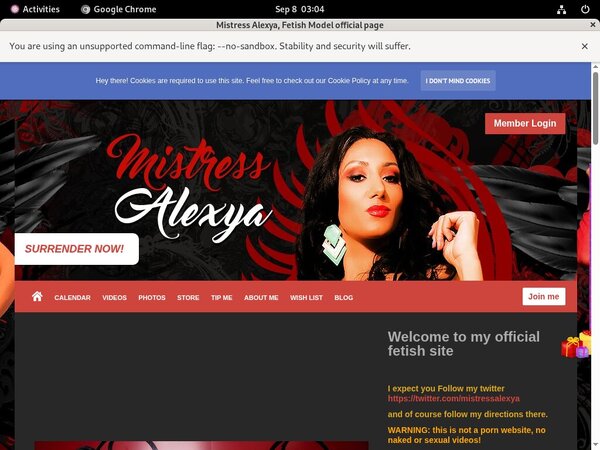 New Free Mistress Alexya Accounts