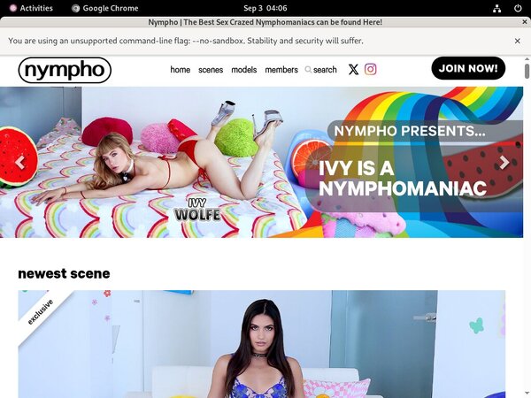 Nympho.com With Mastercard