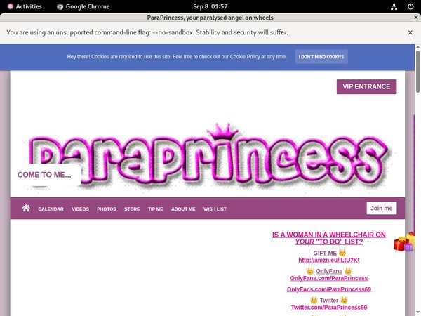Paraprincess Discount Vendo