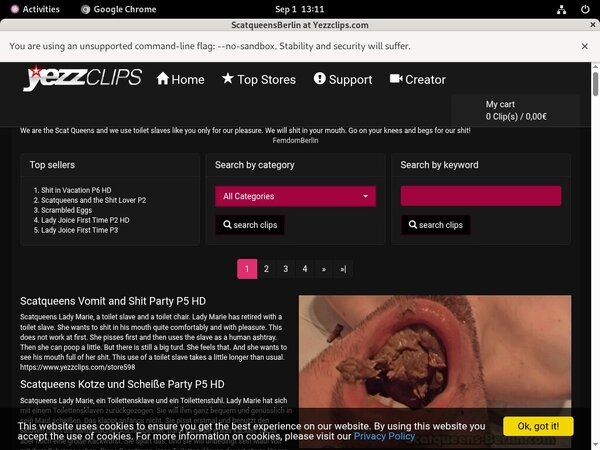 Scat Queens Berlin Discount Vendo