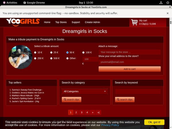 Socks In Dreamgirls Deal