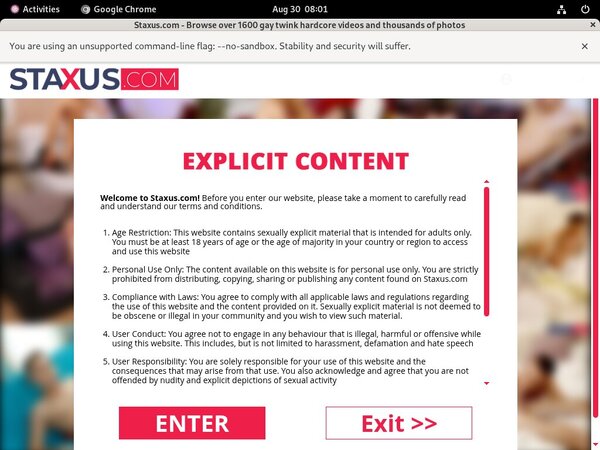 Staxus With Gift Card