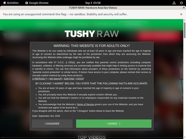 Tushyraw.com Trial Membership Deal