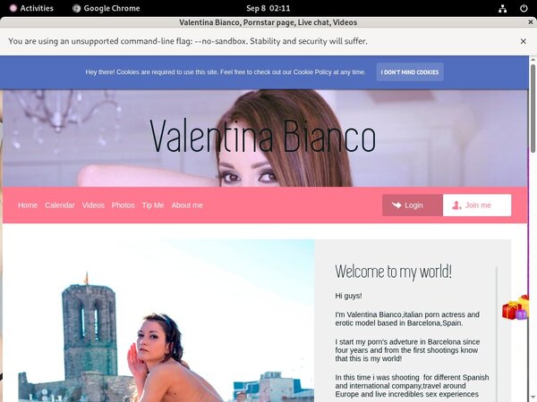 Valentina Bianco Password Site