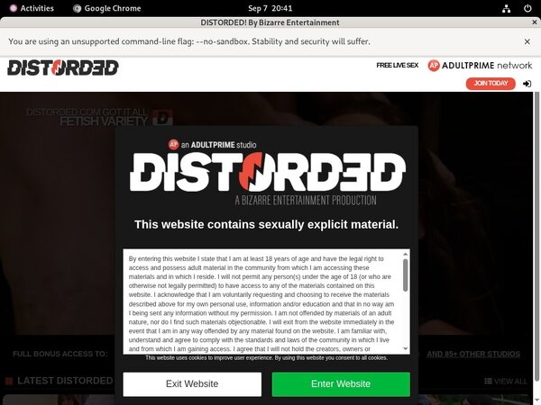 Working Distorded.com Account