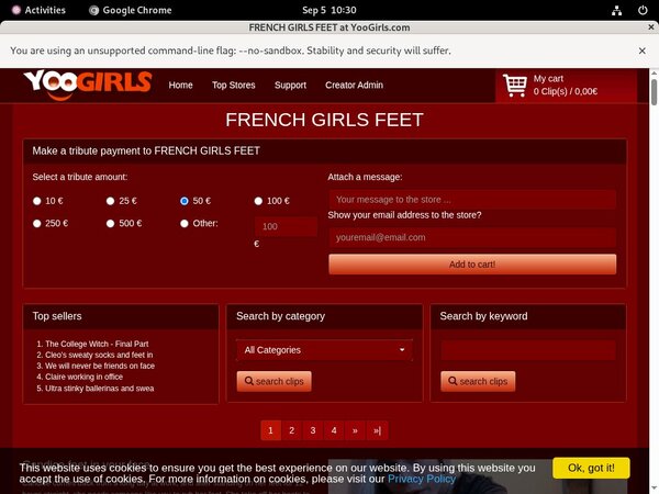 Yoogirls.com Signup Page