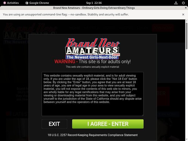 Brand New Amateurs Trial Access