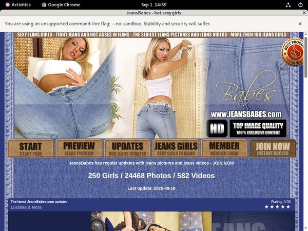 Jeans Babes Account Trial